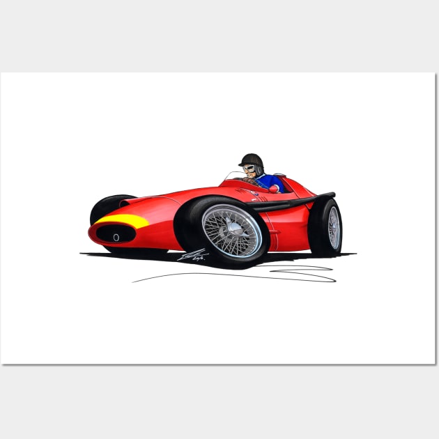 F1 - Maserati 250F - Fangio Wall Art by y30man5